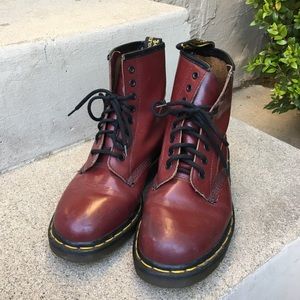 Doc Martens 1460 Smooth Cherry Red women’s size 8